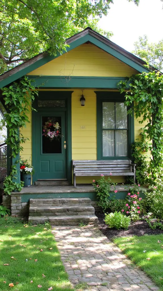 cozy green home charm
