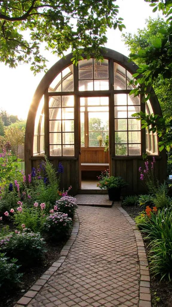 cozy greenhouse reading nook