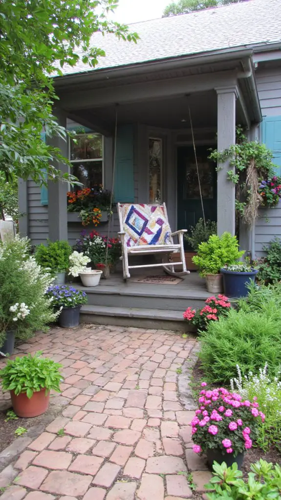 cozy inviting entryway features