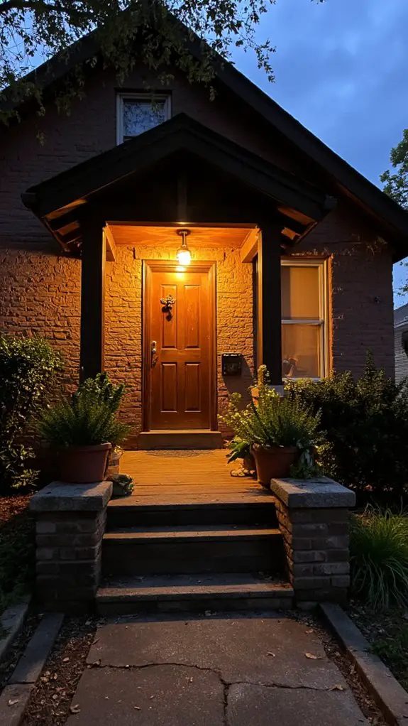 cozy inviting outdoor illumination