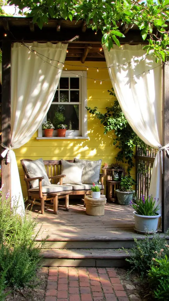 cozy inviting outdoor retreat
