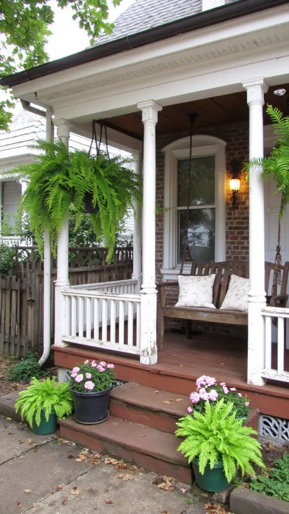 cozy inviting porch decor