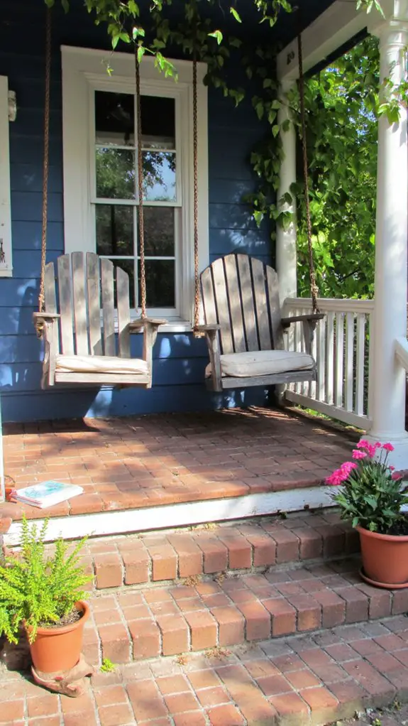 cozy inviting swing chairs