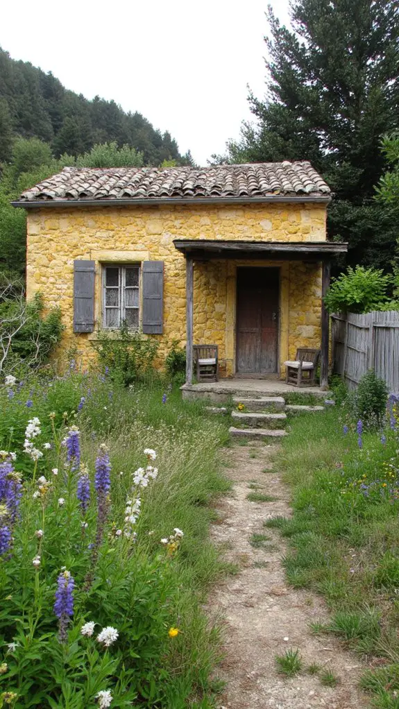 cozy natural stone retreat