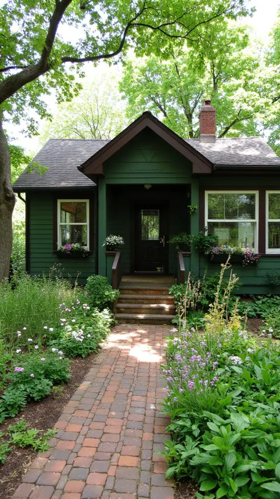 cozy olive green retreat