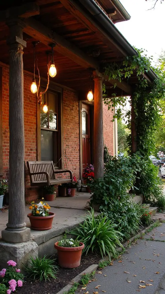 cozy outdoor dining ambiance