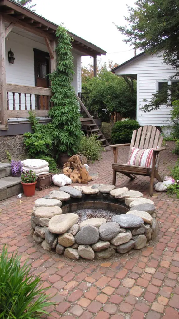 cozy outdoor fire pit