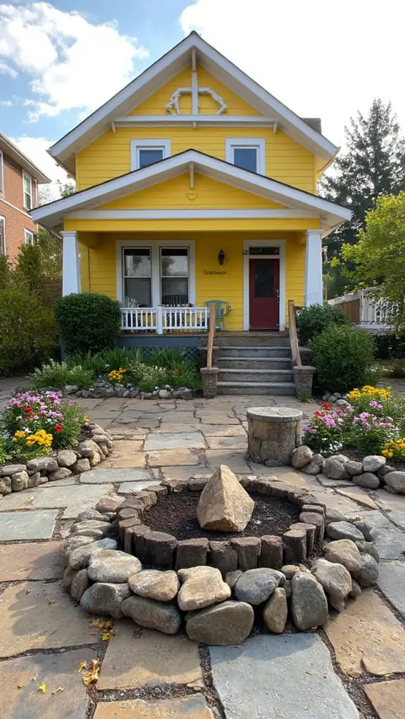 cozy outdoor fire pit