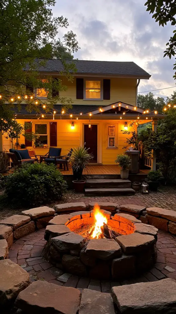 cozy outdoor gathering space