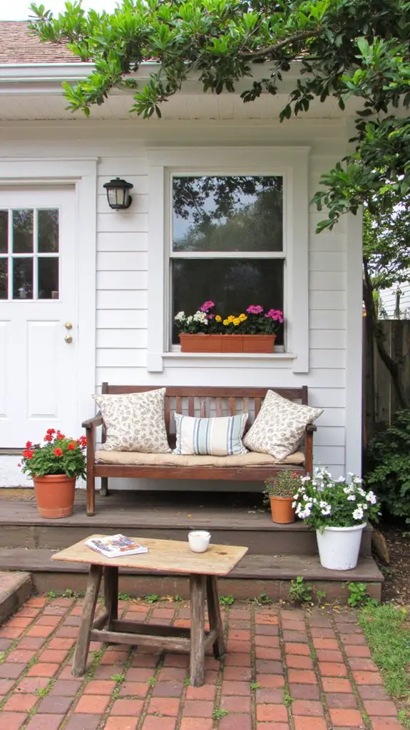 cozy outdoor relaxation space