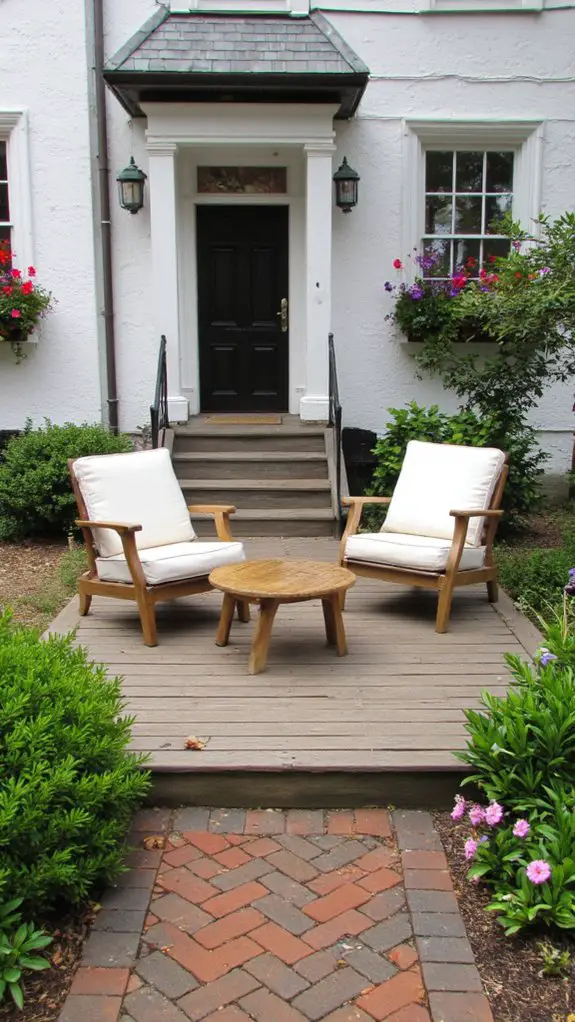 cozy outdoor relaxation space