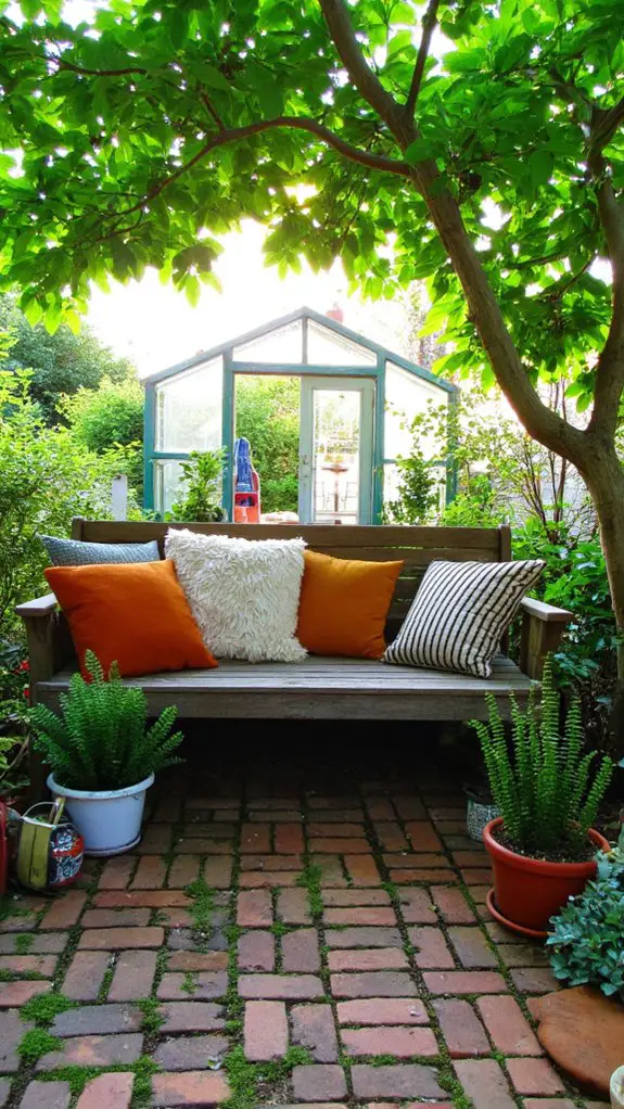 cozy outdoor seating area