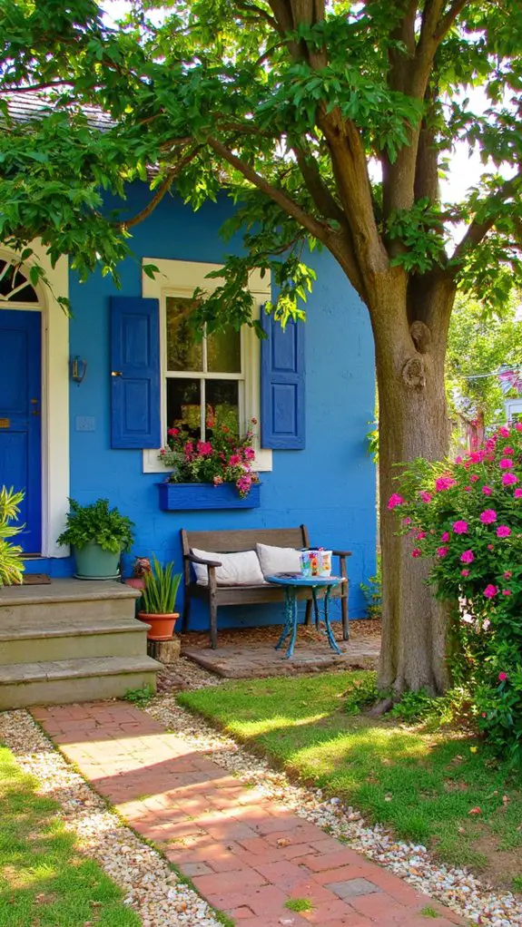 cozy outdoor seating area