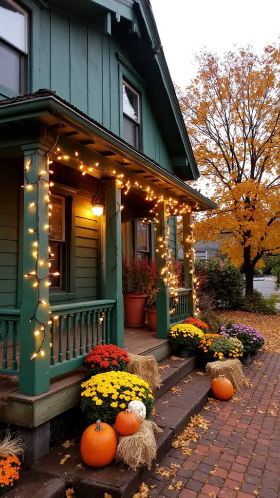 cozy outdoor string lights