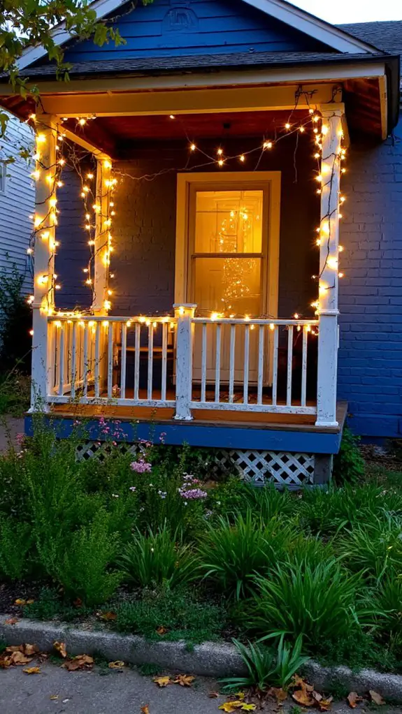 cozy outdoor string lights