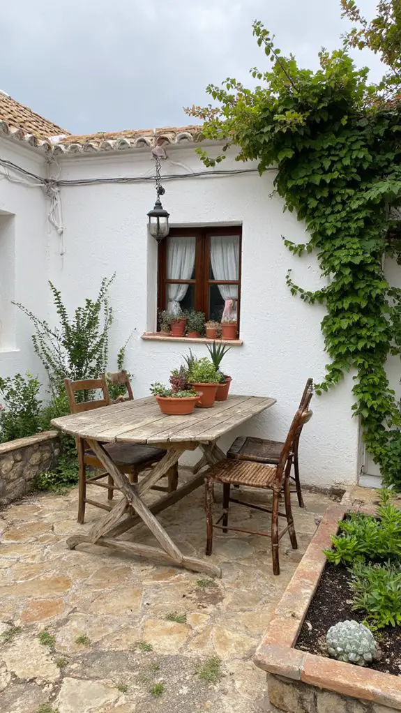 cozy patio with comfort