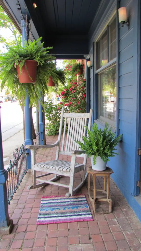 cozy porch seating arrangement