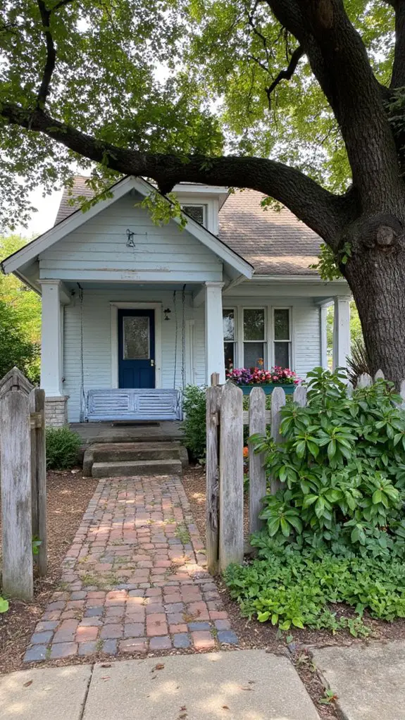 cozy porch swing retreat