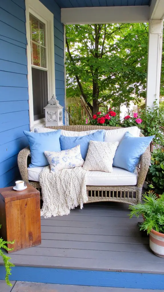 cozy retreat with pillows