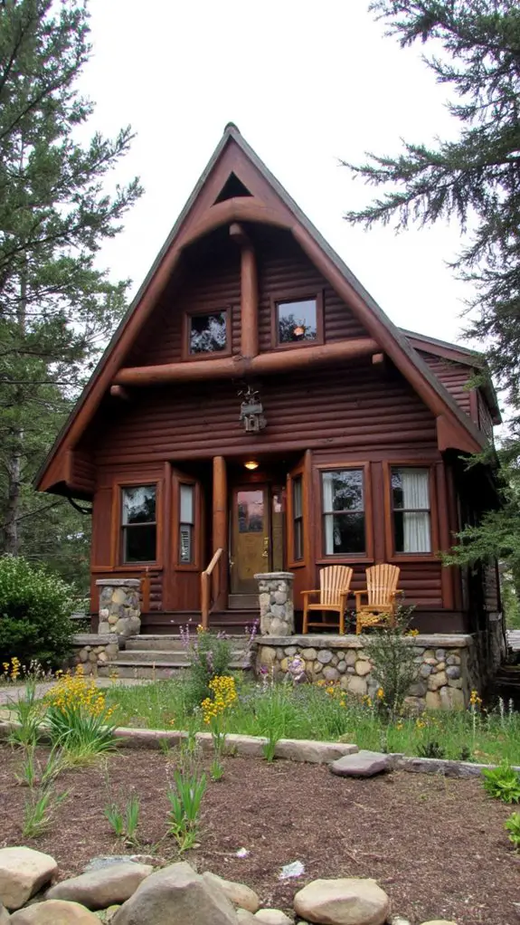 cozy rustic a frame retreat