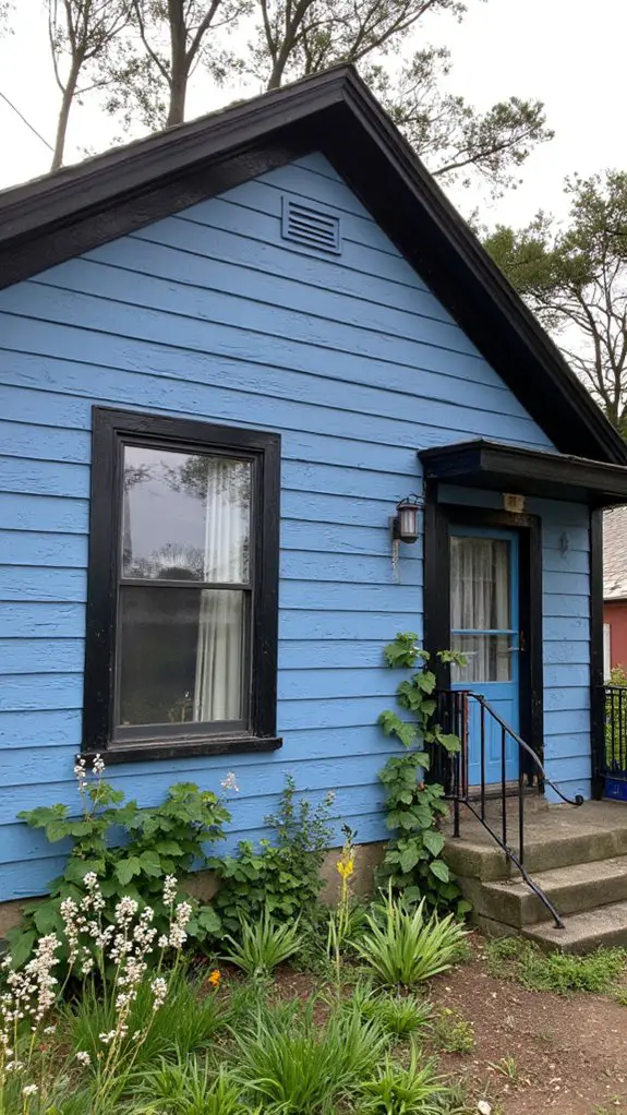 cozy rustic blue retreat