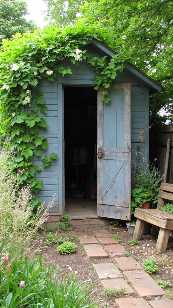 cozy rustic garden retreat