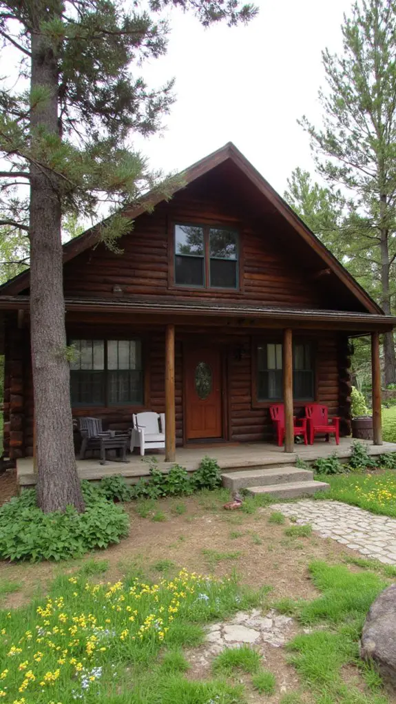 cozy rustic log cabins