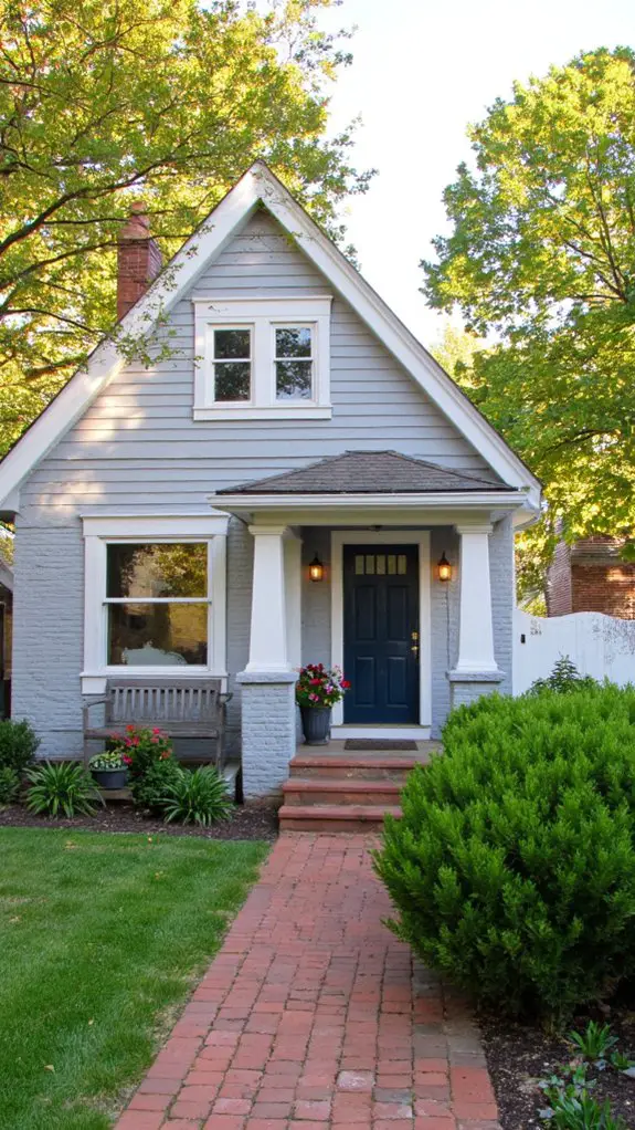 cozy sophisticated cottage exterior