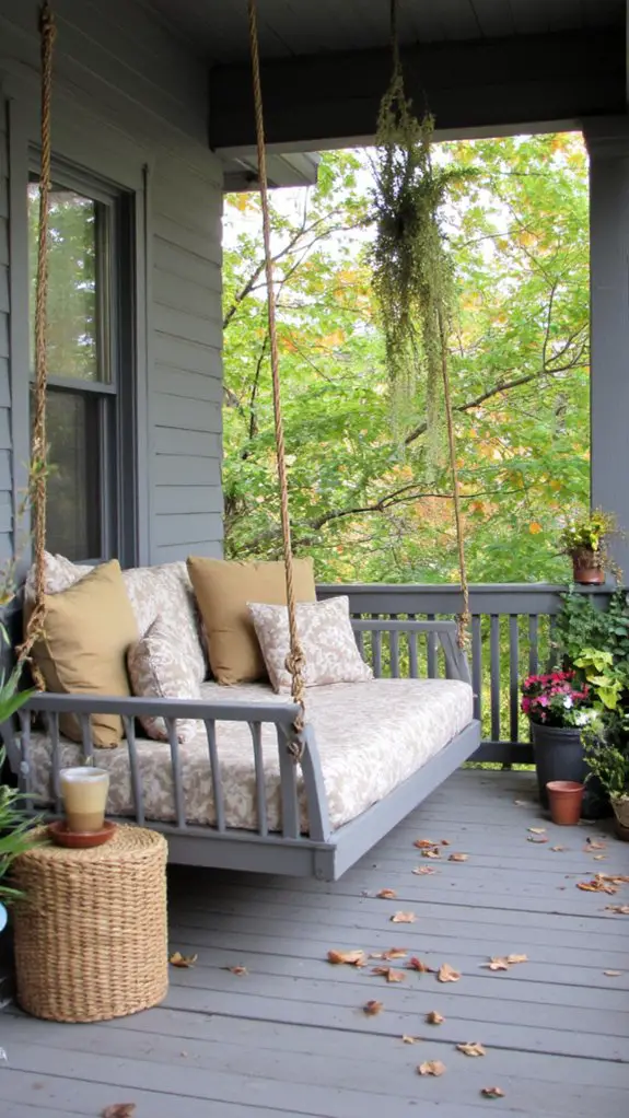 cozy swing bed retreat