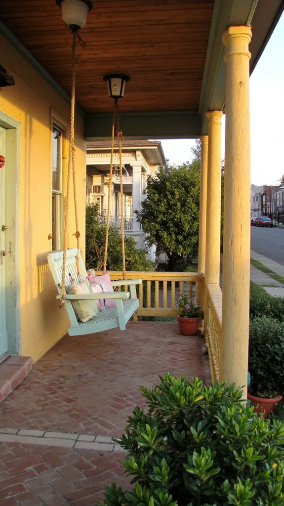 cozy swing chair relaxation