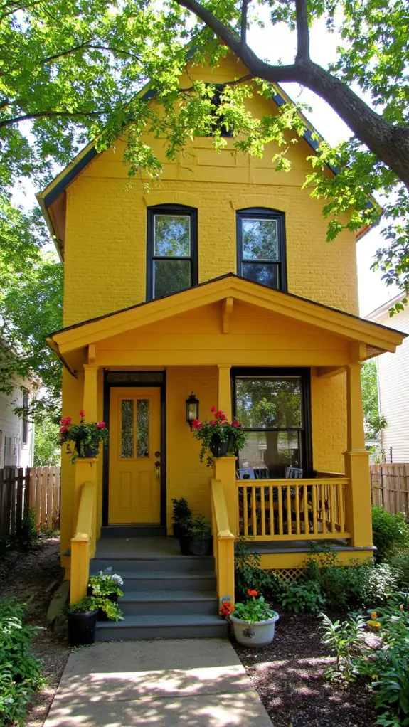 cozy yellow with black accents