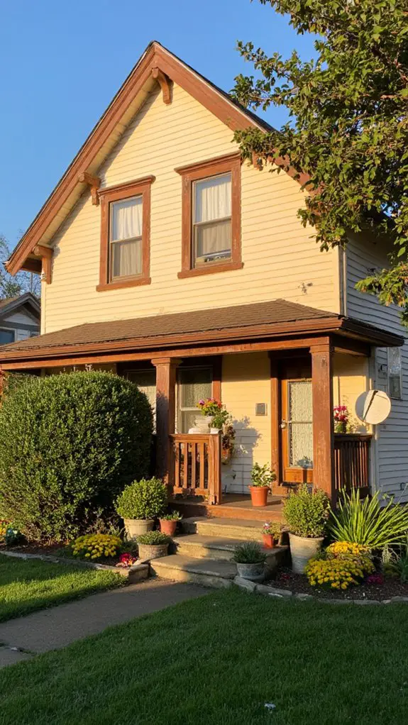 creamy almond exterior elegance