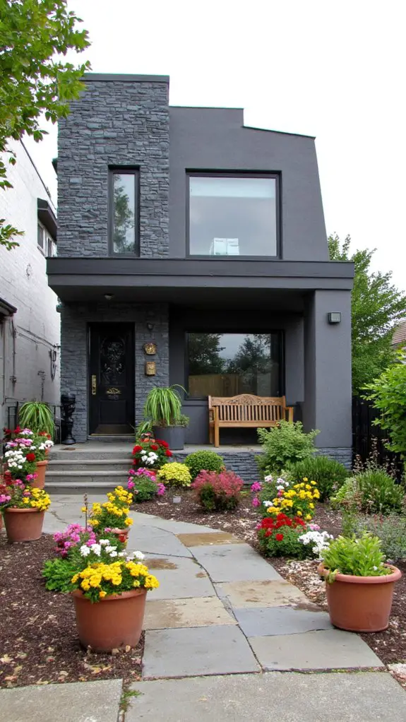 creative gray exterior expression