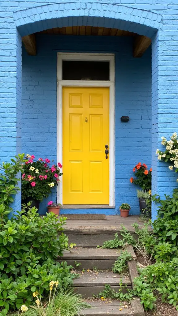 crisp blue bold yellow