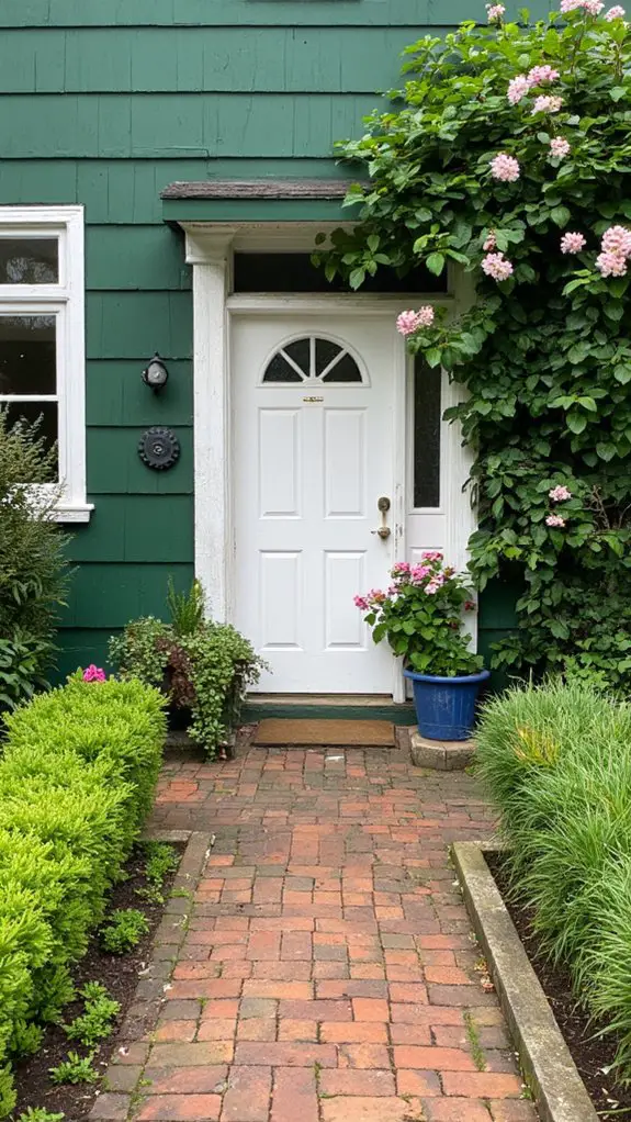 crisp white door elegance