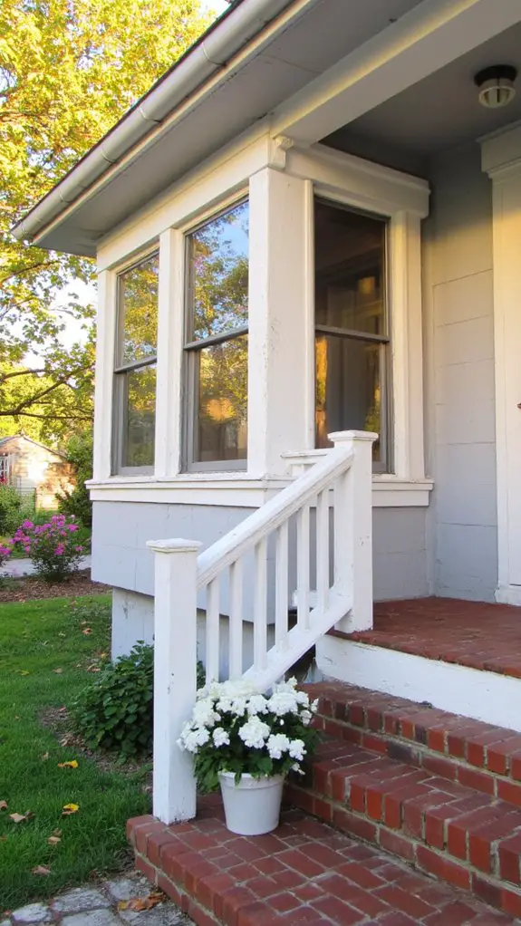 crisp white enhances architectural elegance