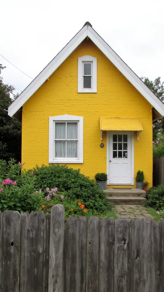 crisp white enhances exterior elegance