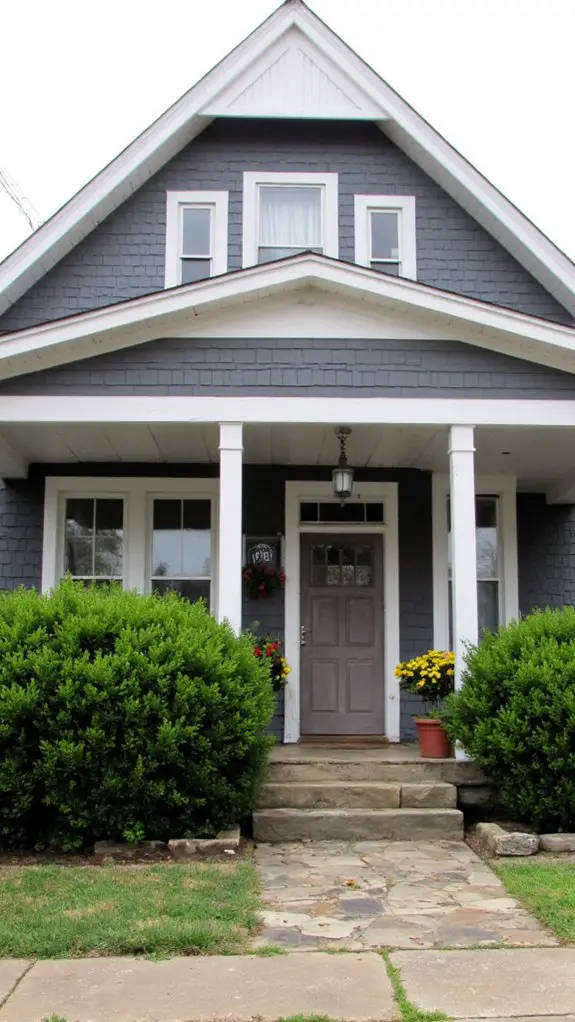 crisp white trim contrasts beautifully