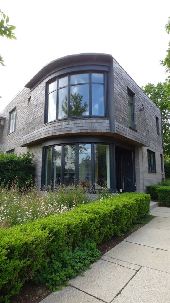 curved glass modern aesthetic