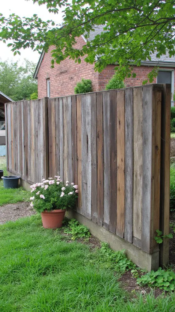 custom rustic pallet fence