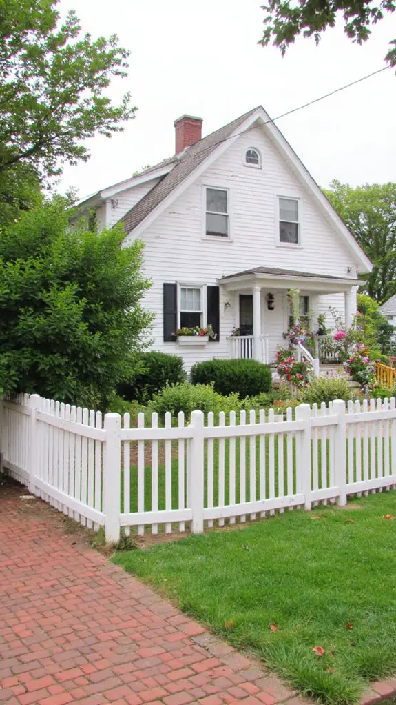 custom white fence charm