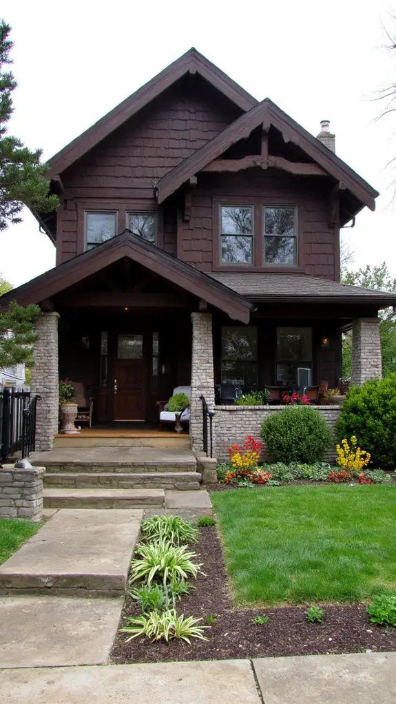 dark brown exterior elegance