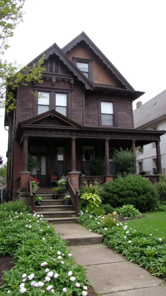 dark brown victorian elegance