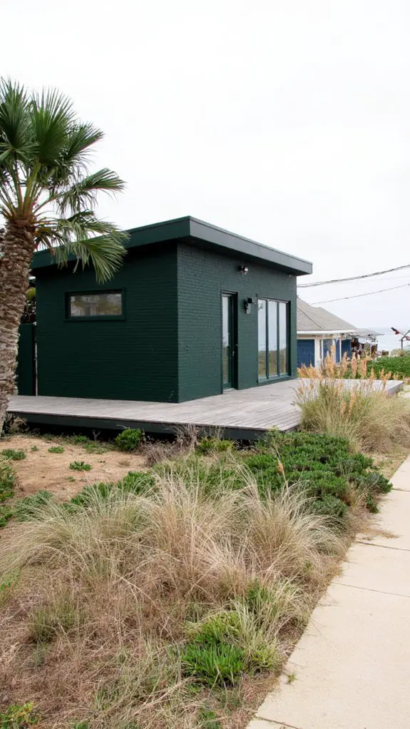 dark green coastal charm