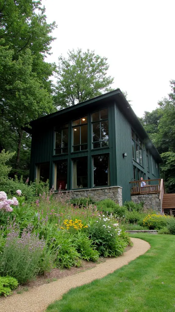 dark green enhances tranquility