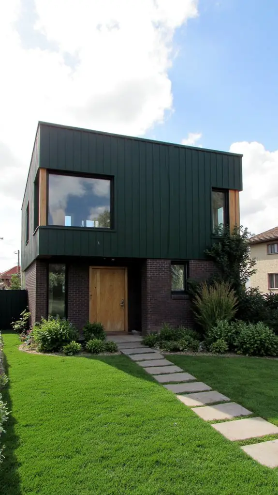 dark green minimalist elegance