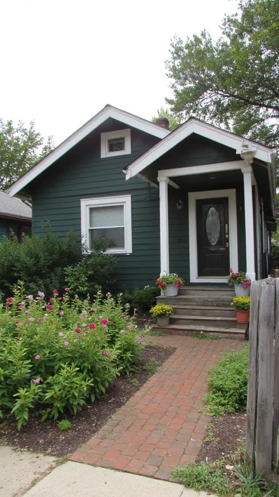 dark green ranch elegance