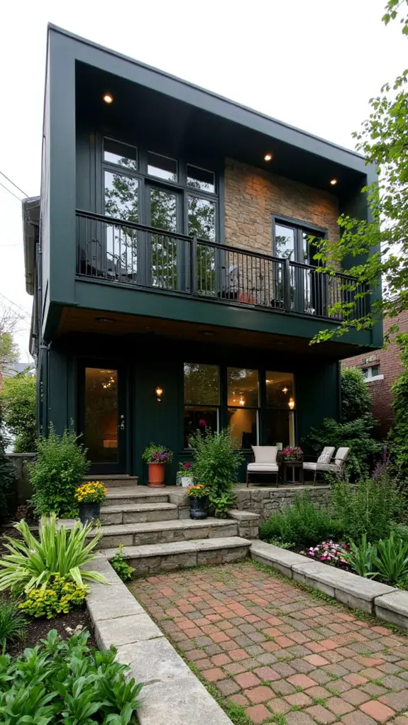 dark green urban elegance