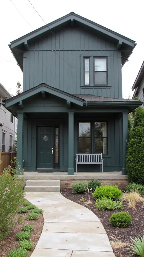 dark sage green elegance