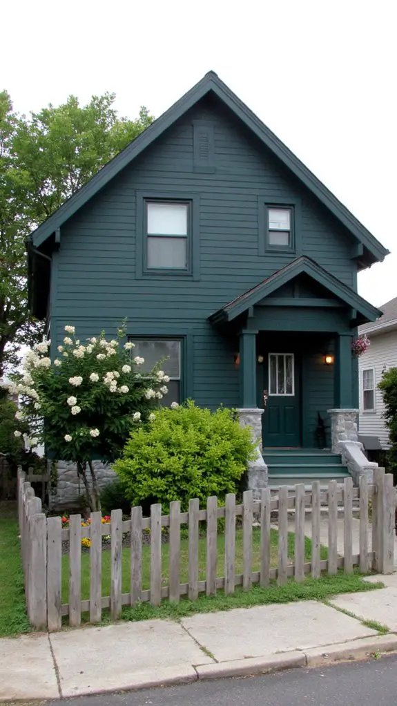 dark teal coastal elegance